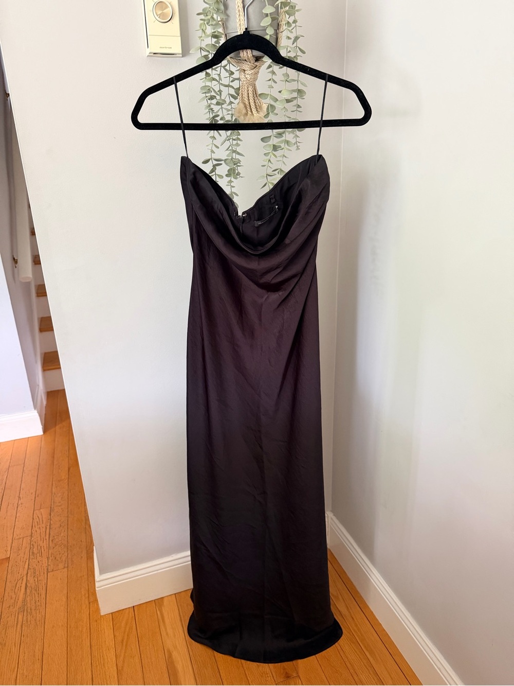 Abercrombie & Fitch Black Strapless Maxi Dress